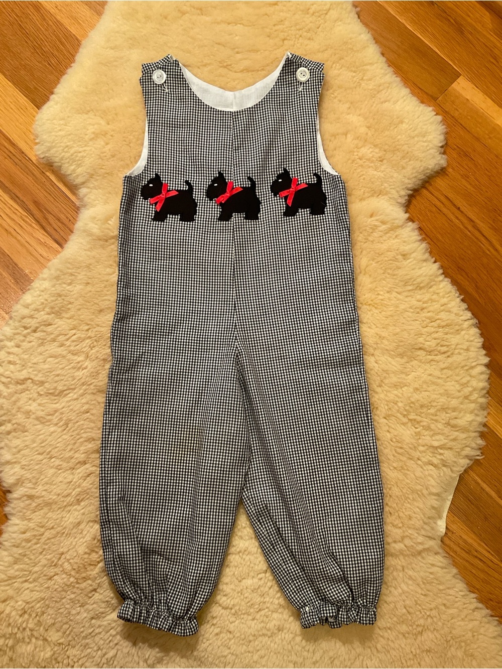 Vintage Kelly’s Kids Scottie dog romper